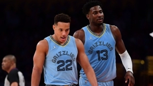 Desmond Bane y Jaren Jackson Jr.