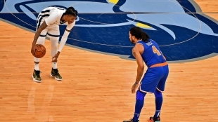 Ja Morant, defendido por Derrick Rose