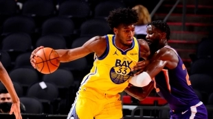 James Wiseman, jugador de Golden State Warriors. 