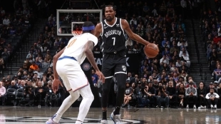 Kevin Durant, en un partido contra los New York Knicks