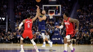 Stephen Curry, tiros fake. Foto: gettyimages