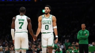 Jaylen Brown y Jayson Tatum, números. Foto: gettyimages
