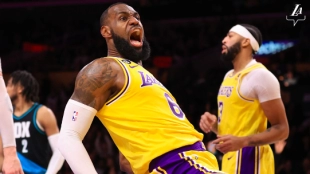 LeBron James, jugador de Los Angeles Lakers.