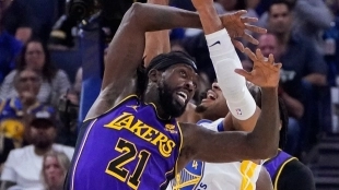 Patrick Beverley, en un partido contra Golden State Warriors