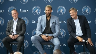 Presentación de Rudy Gobert con los Minnesota Timberwolves