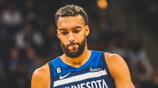 Rudy Gobert, con la camiseta de Minnesota Timberwolves
