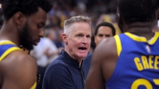Steve Kerr, entrenador de Golden State Warriors. 
