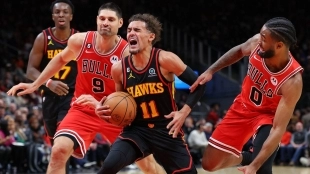 Trae Young, en un partido contra Chicago Bulls