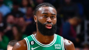Jaylen Brown, estrella de Boston Celtics. 