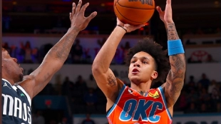 OKC ganó con claridad a los Mavs. 