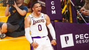 Russell Westbrook, estrella de Los Angeles Lakers. 