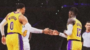 Westbrook y Schroder, estrellas de Los Angeles Lakers. 
