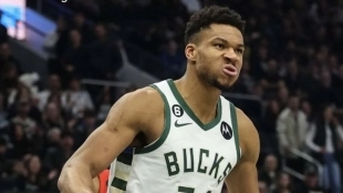 Giannis Antetokounmpo, estrella de Milwaukee Bucks.