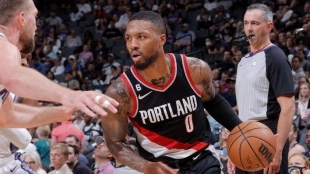 Damian Lillard, estrella de Portland Trail Blazers. 