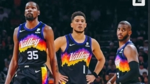Kevin Durant jugará junto a Devin Booker y Chris Paul en Phoenix Suns. 