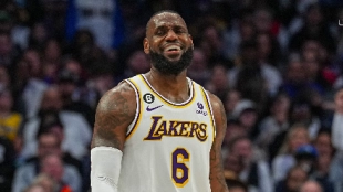 LeBron James, estrella de Los Angeles Lakers. 