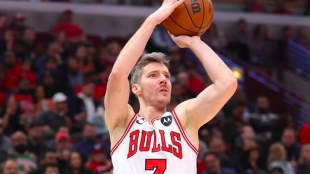 Goran Dragic, con la camiseta de Chicago Bulls. 