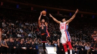 Jalen Brunson, exhibición ante los Nets. Foto: gettyimages