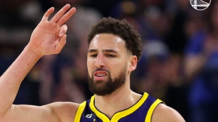 Klay Thompson, estrella de Golden State Warriors. 