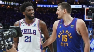 Joel Embiid y Nikola Jokic