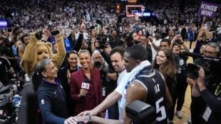 Sacramento Kings, ambiente contra Warriors en playoffs NBA 2023. Foto: gettyimages