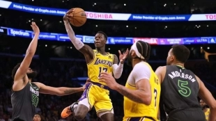 Dennis Schroder, en un partido contra los Minnesota Timberwolves