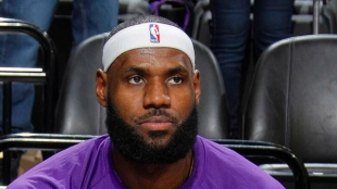 LeBron James, estrella de Los Angeles Lakers. 