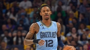 Ja Morant, estrella de Memphis Grizzlies. 