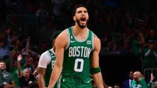 Jayson Tatum, estrella de Boston Celtics. 