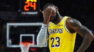 LeBron James, estrella de Los Angeles Lakers. 