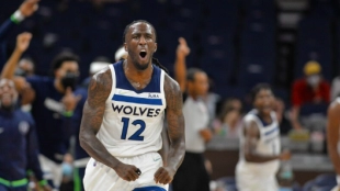 Taurean Prince, con la camiseta de Minnesota Timberwolves. 