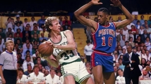 Larry Bird y Dennis Rodman