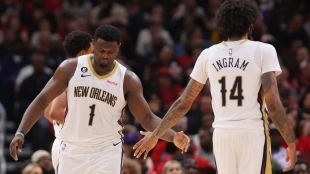 Zion Williamson y Brandon Ingram