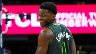 Anthony Edwards, jugador de los Wolves. 