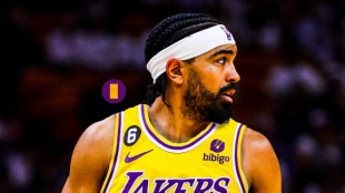 Gabe Vincent, jugador de Los Angeles Lakers. 