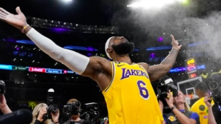 LeBron James, jugador de Los Angeles Lakers. 