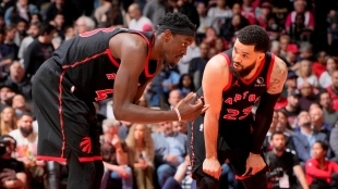 Pascal Siakam y Fred VanVleet