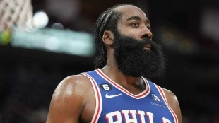 James Harden, jugador de Philadelphia 76ers.