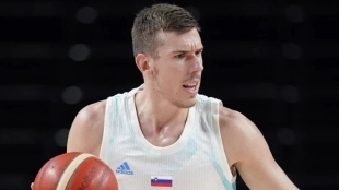 Vlatko Cancar, jugador de Eslovenia.