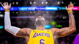 LeBron James, jugador de Los Angeles Lakers. 