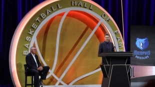 Pau Gasol, entrada Salón de la Fama. Foto: gettyimages