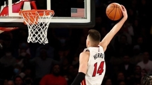 Tyler Herro, jugador de Miami Heat.