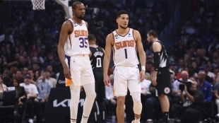 Kevin Durant y Devin Booker