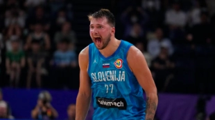 Luka Doncic, con Eslovenia. 