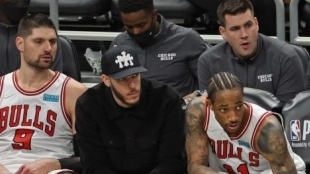 Nikola Vucevic, Lonzo Ball y DeMar DeRozan