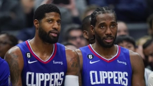 Paul George y Kawhi Leonard, estrellas de Los Angeles Clippers. 