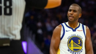 Chris Paul, en su debut oficial con Golden State Warriors. 