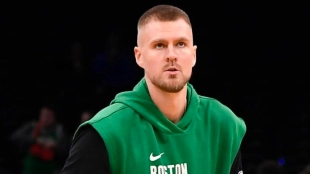 Kristaps Porzingis, jugador de Boston Celtics.