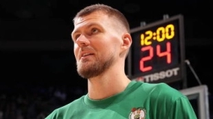 Kristaps Porzingis, tras su primera lesión con los Celtics: "Volveré pronto"
