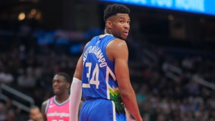 Giannis Antetokounmpo, jugador de Milwaukee Bucks. 